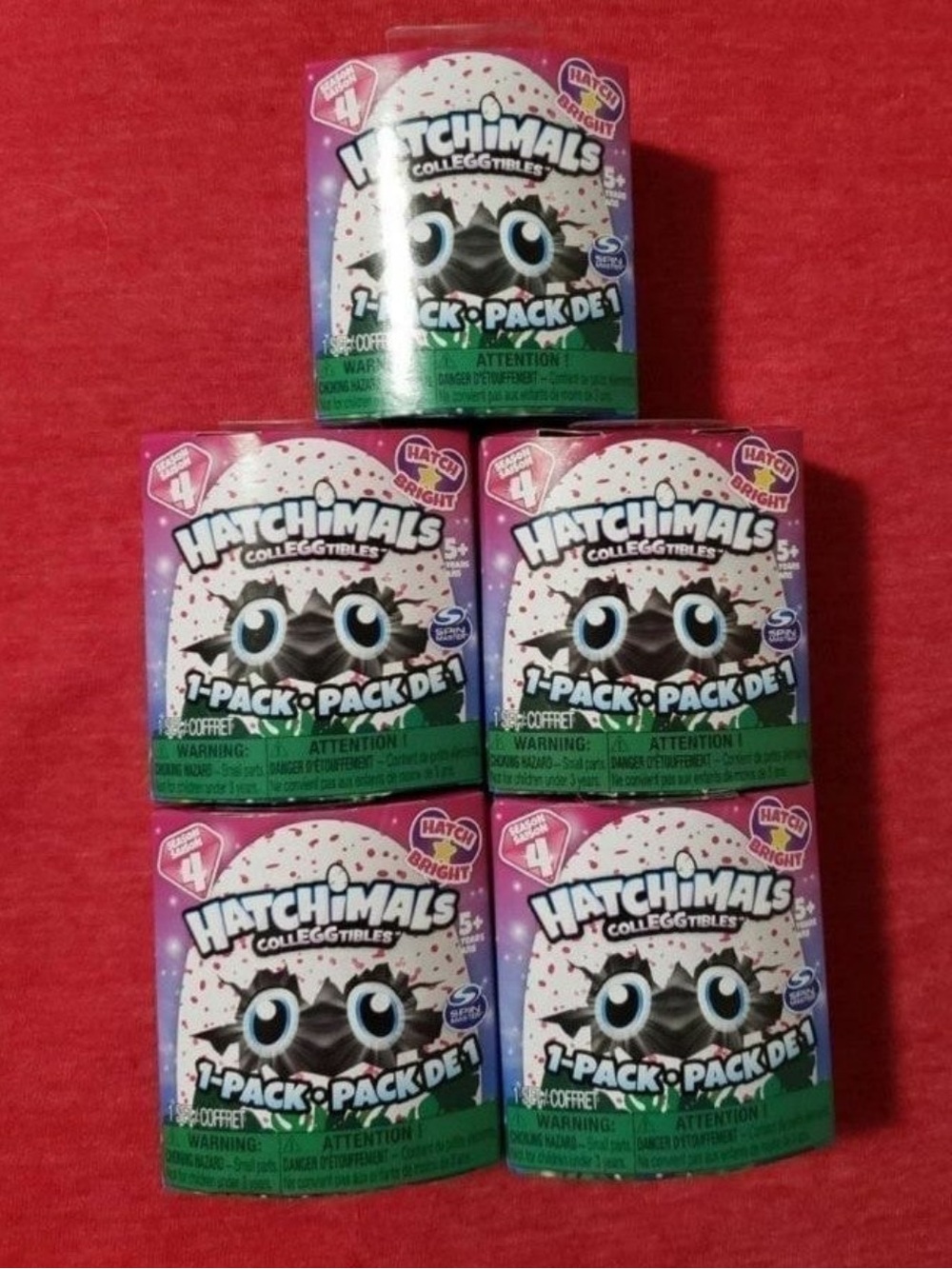 Hatchimals CollEGGtibles Set of 5, 1-Pack Mystery Eggs Mini Figures NEw in Box